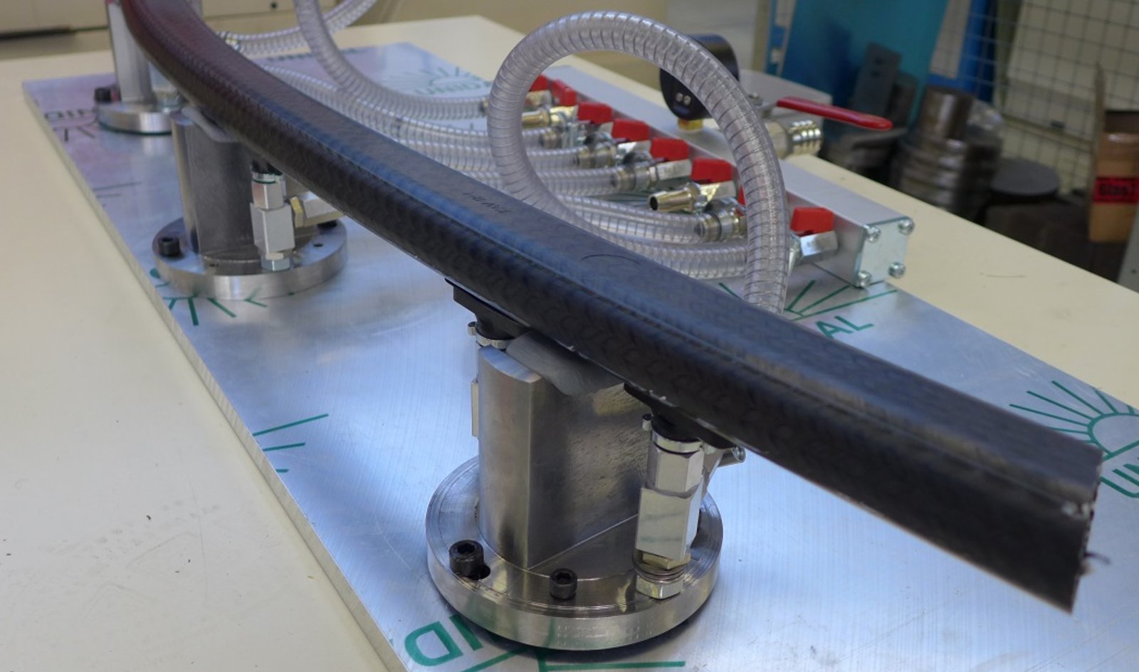 Experimental Test Setup for Composite Machining Trials