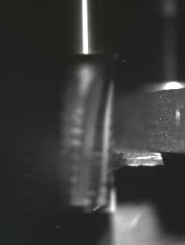 High-Speed Capture of the Ceramic Tool Cutting Through Composite