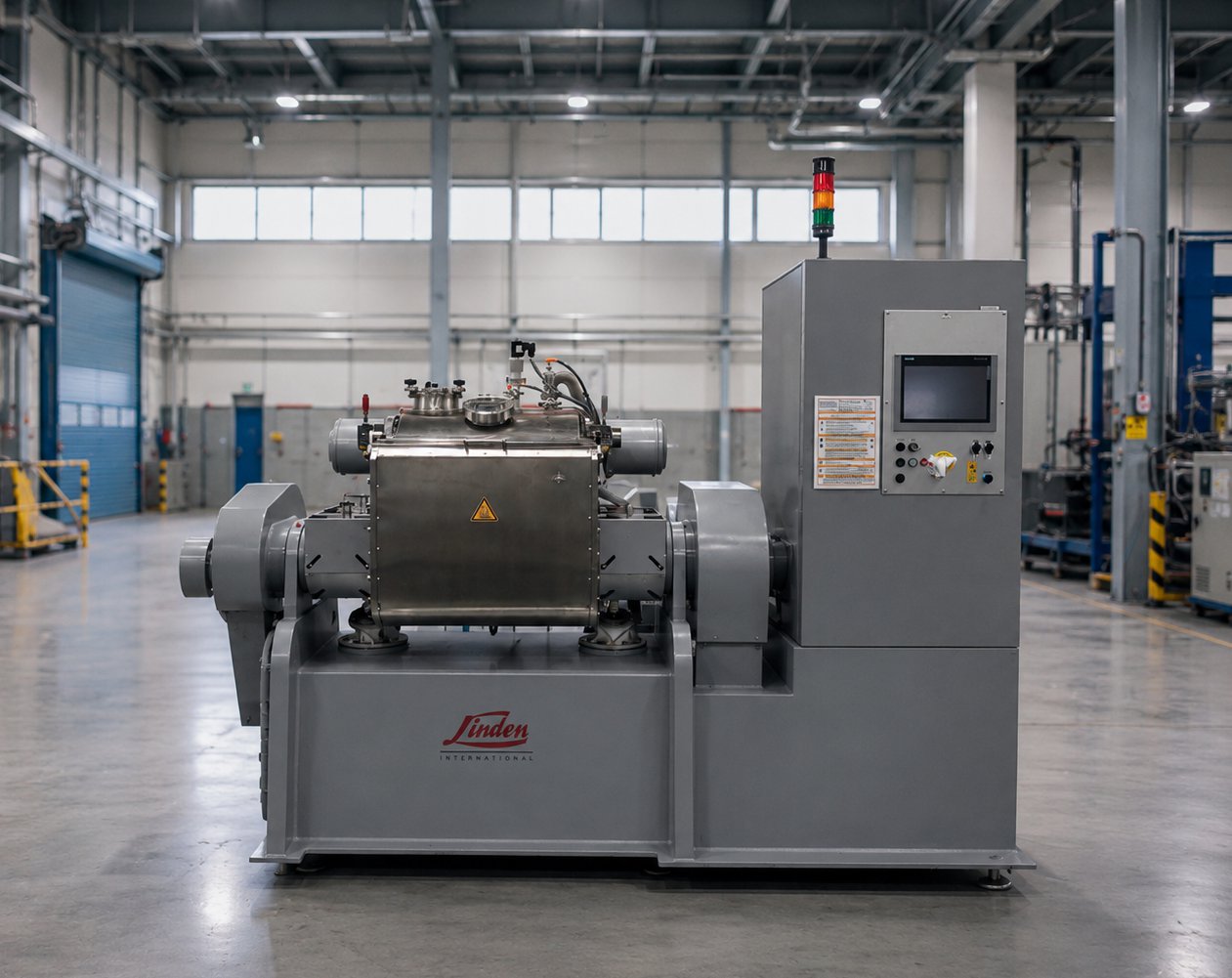 Installation of a Kneading Machine for Cemented Carbide Manufacturing